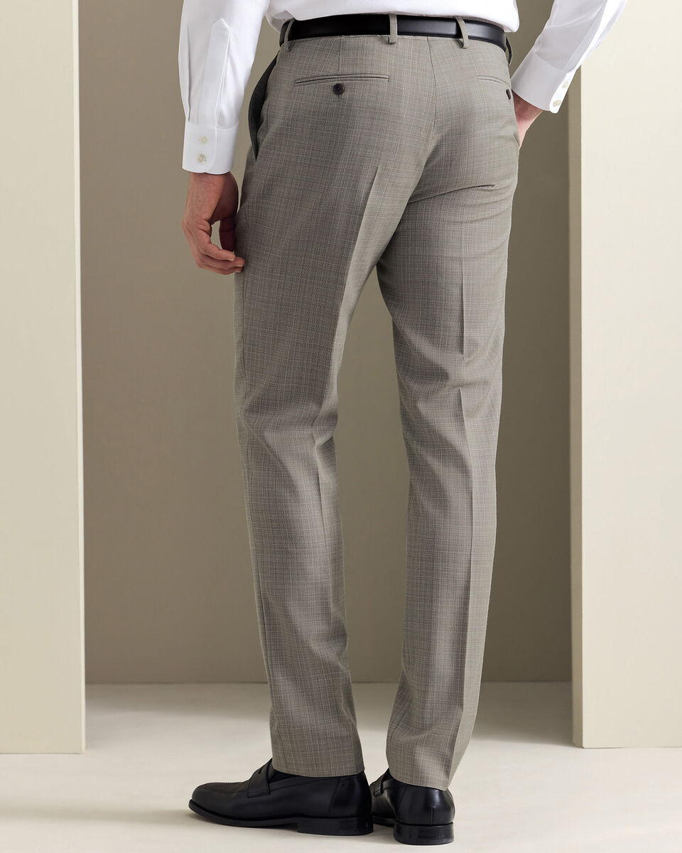 Italian Luxury Suit Pants - Taupe