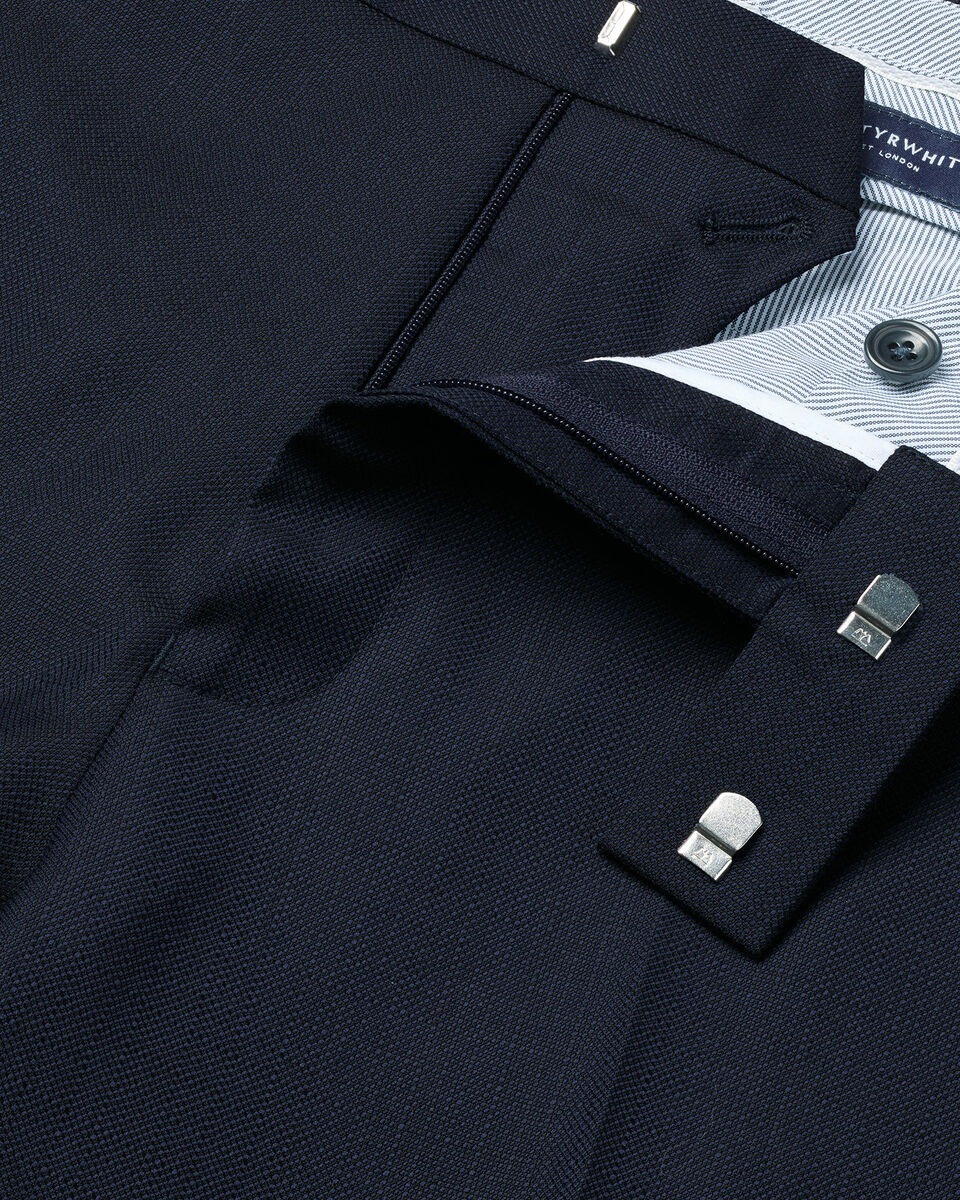 Italian Luxury Suit Pants - Dark Navy