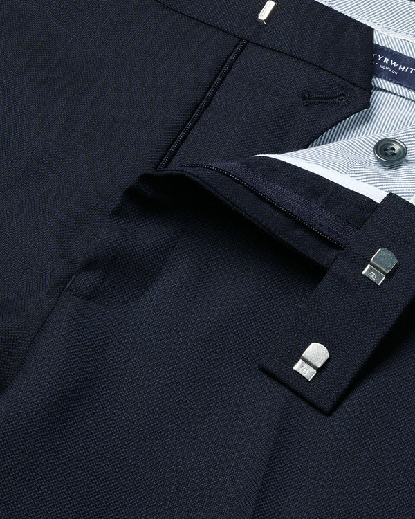 Italian Luxury Suit Pants - Dark Navy