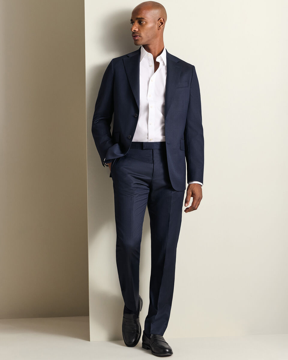 Italian Luxury Suit Pants - Dark Navy