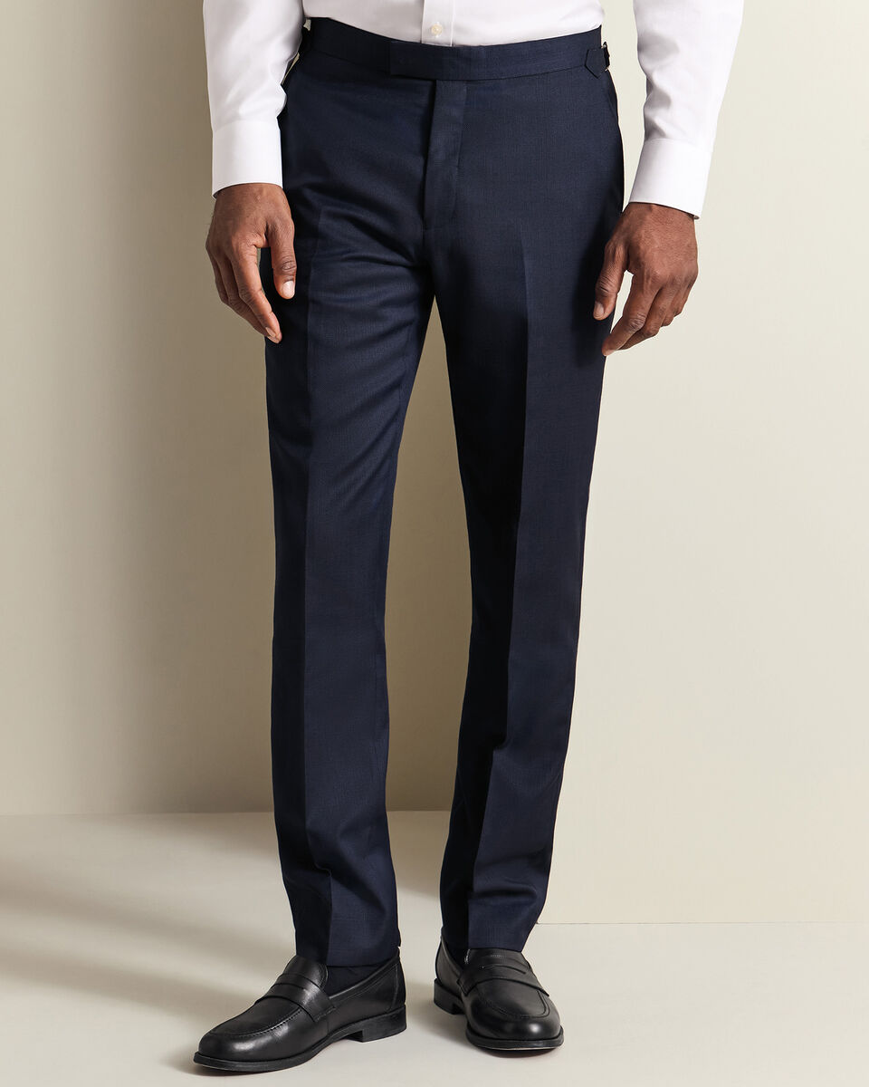 Italian Luxury Suit Pants - Dark Navy Main image