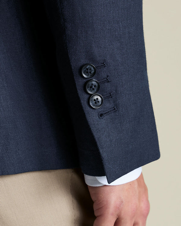 Pure Linen Jacket – Navy
