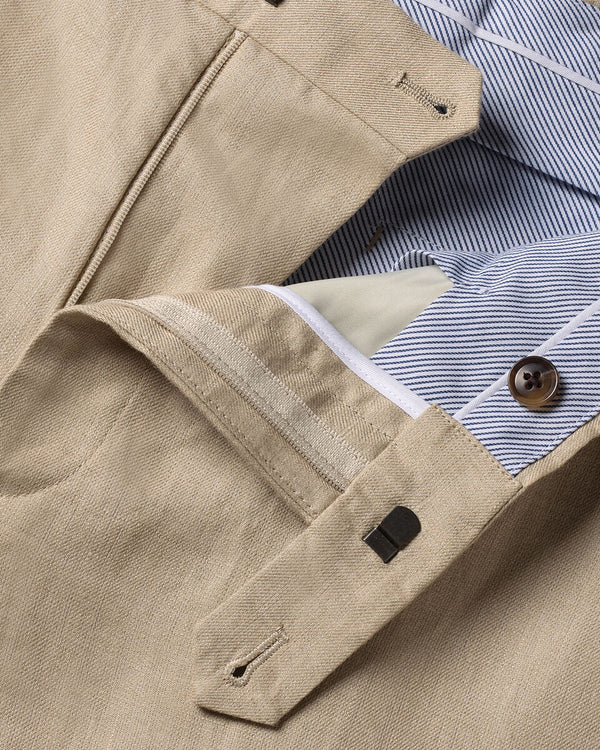 Pure Linen Pants – Taupe