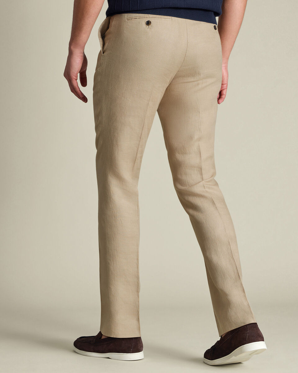 Pure Linen Pants – Taupe