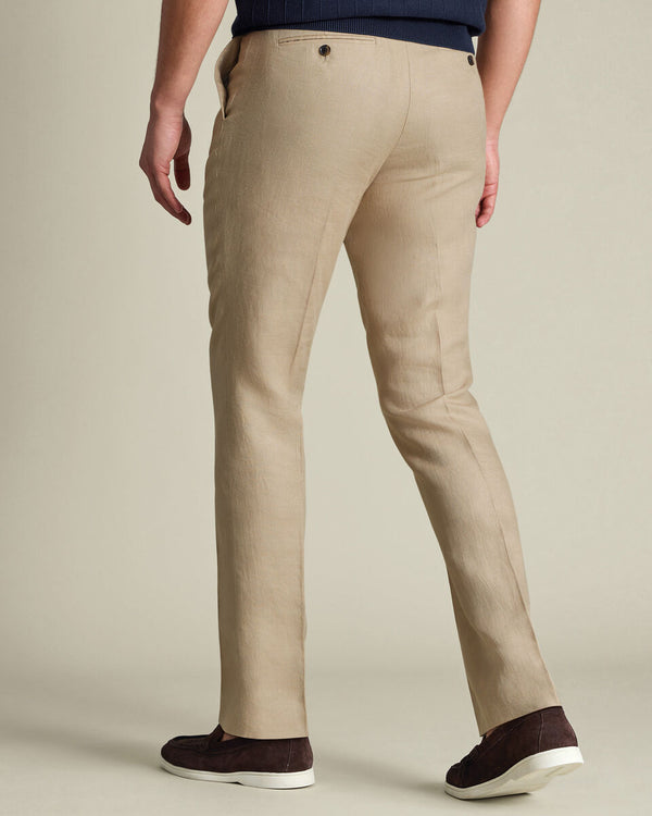 Pure Linen Pants – Taupe