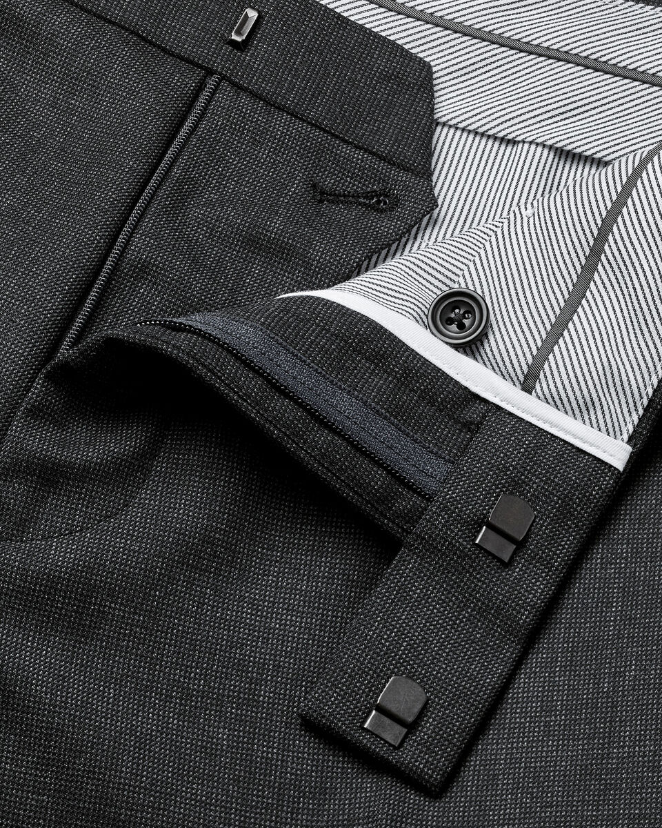 Ultimate Performance End-on-End Suit Pants - Charcoal Gray
