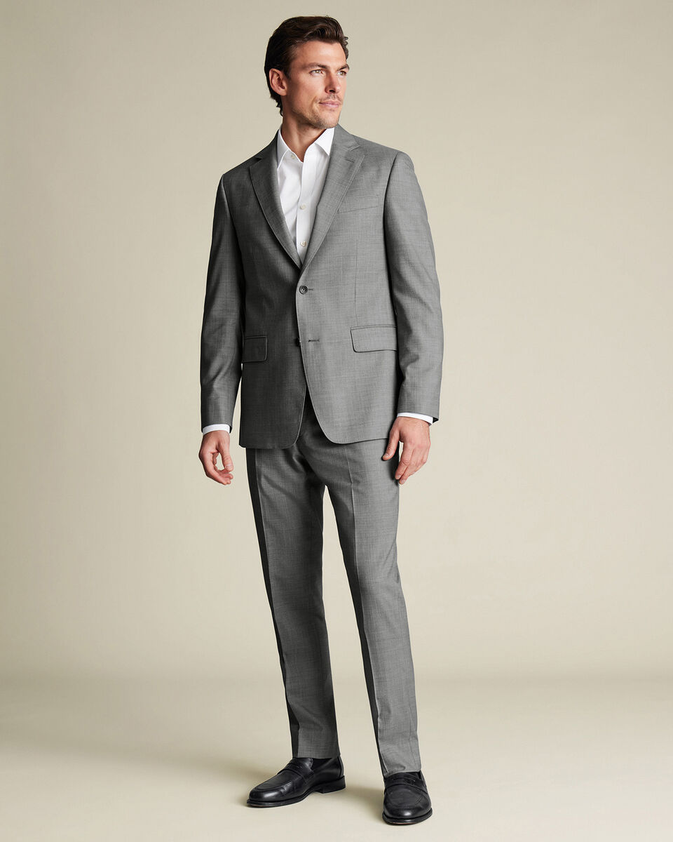 Ultimate Performance Sharkskin Suit Jacket - Gray