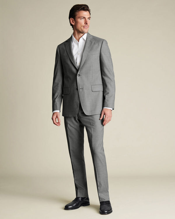 Ultimate Performance Sharkskin Suit Jacket - Gray