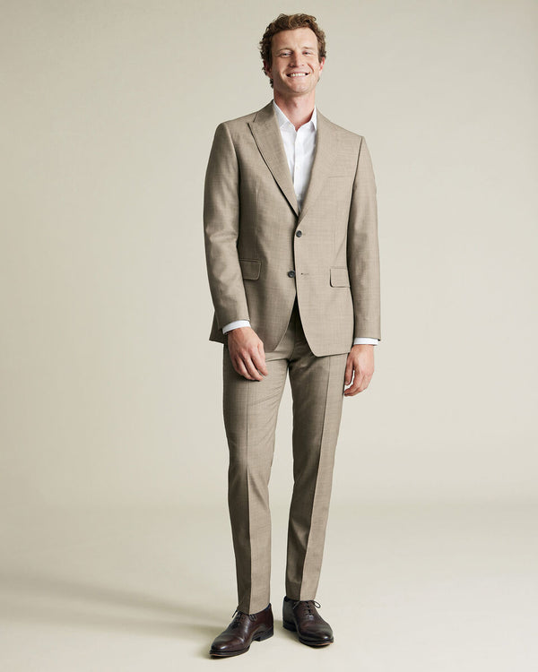 Ultimate Performance Sharkskin Suit Jacket - Limestone