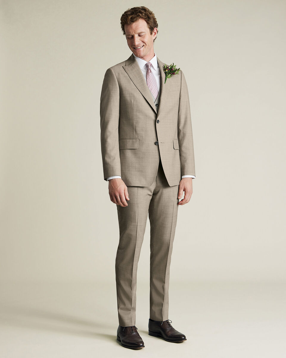Ultimate Performance Sharkskin Suit Jacket - Limestone