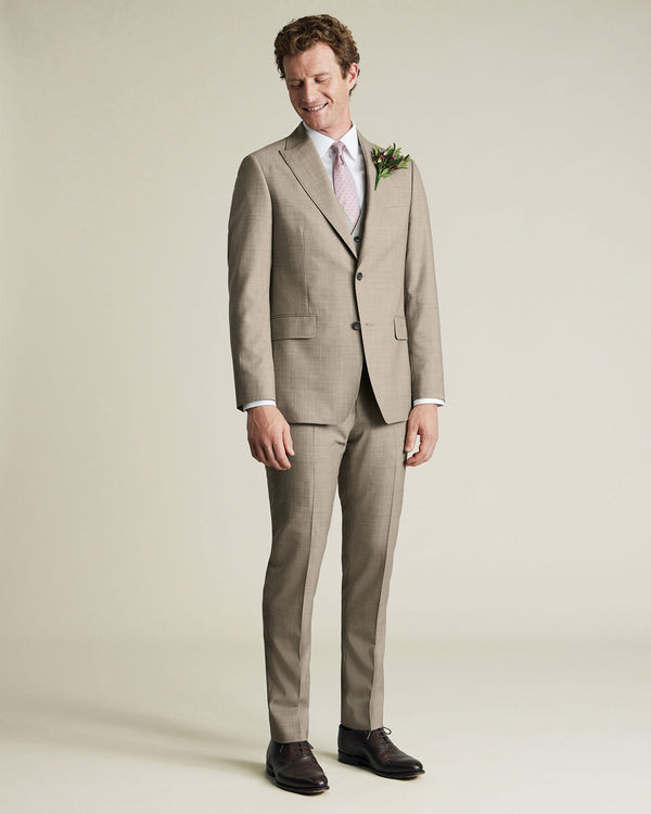 Ultimate Performance Sharkskin Suit Jacket - Limestone
