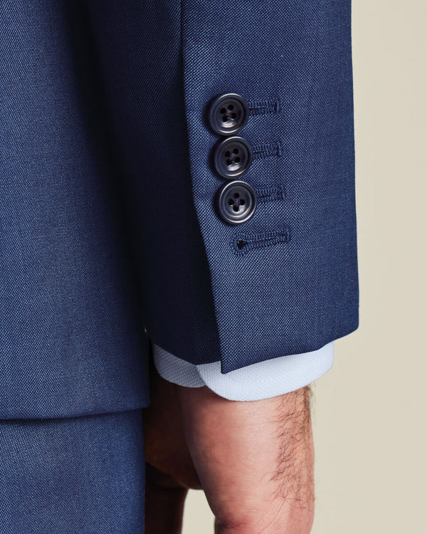 Ultimate Performance Sharkskin Suit Jacket - Ink Blue