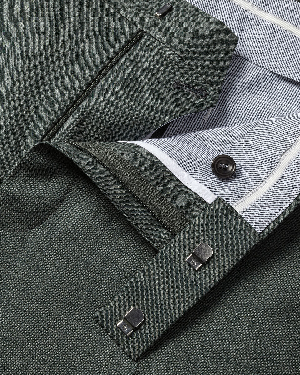Ultimate Performance Sharkskin Suit Pants - Forest Green