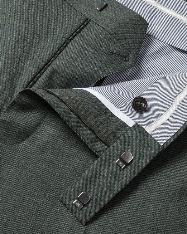 Ultimate Performance Sharkskin Suit Pants - Forest Green