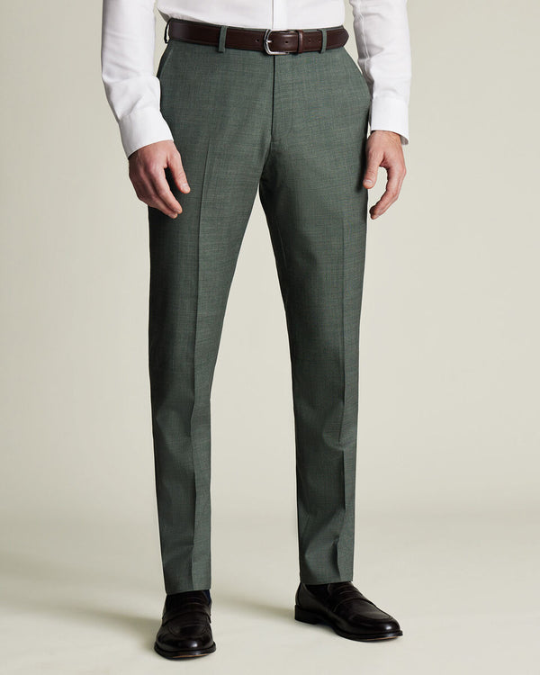 Ultimate Performance Sharkskin Suit Pants - Forest Green