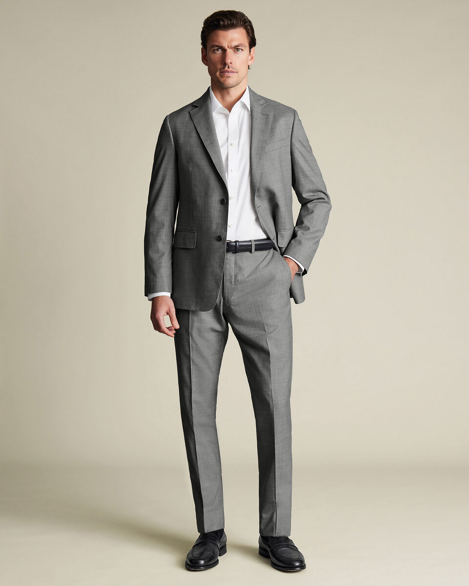 Ultimate Performance Sharkskin Suit Pants - Gray