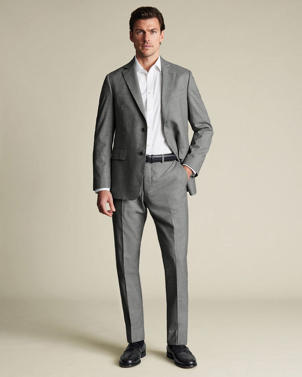 Ultimate Performance Sharkskin Suit Pants - Gray