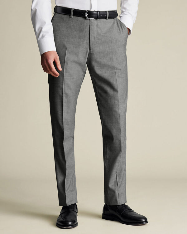 Ultimate Performance Sharkskin Suit Pants - Gray