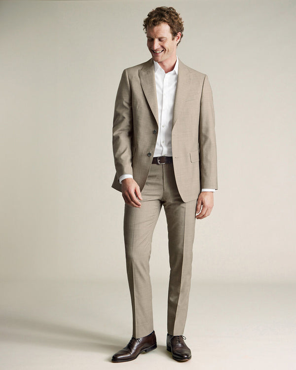 Ultimate Performance Sharkskin Suit Pants - Limestone