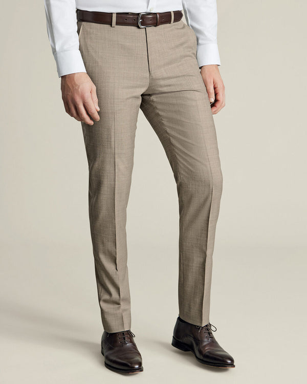 Ultimate Performance Sharkskin Suit Pants - Limestone