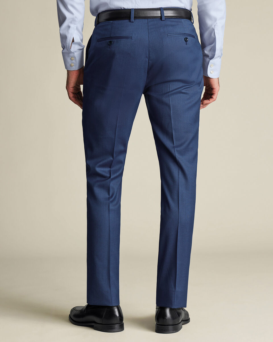 Ultimate Performance Sharkskin Suit Pants - Ink Blue