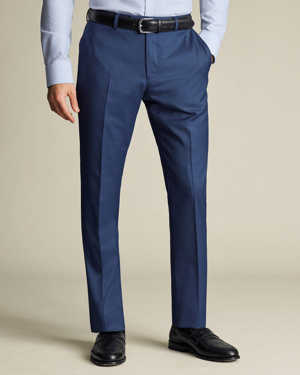 Ultimate Performance Sharkskin Suit Pants - Ink Blue