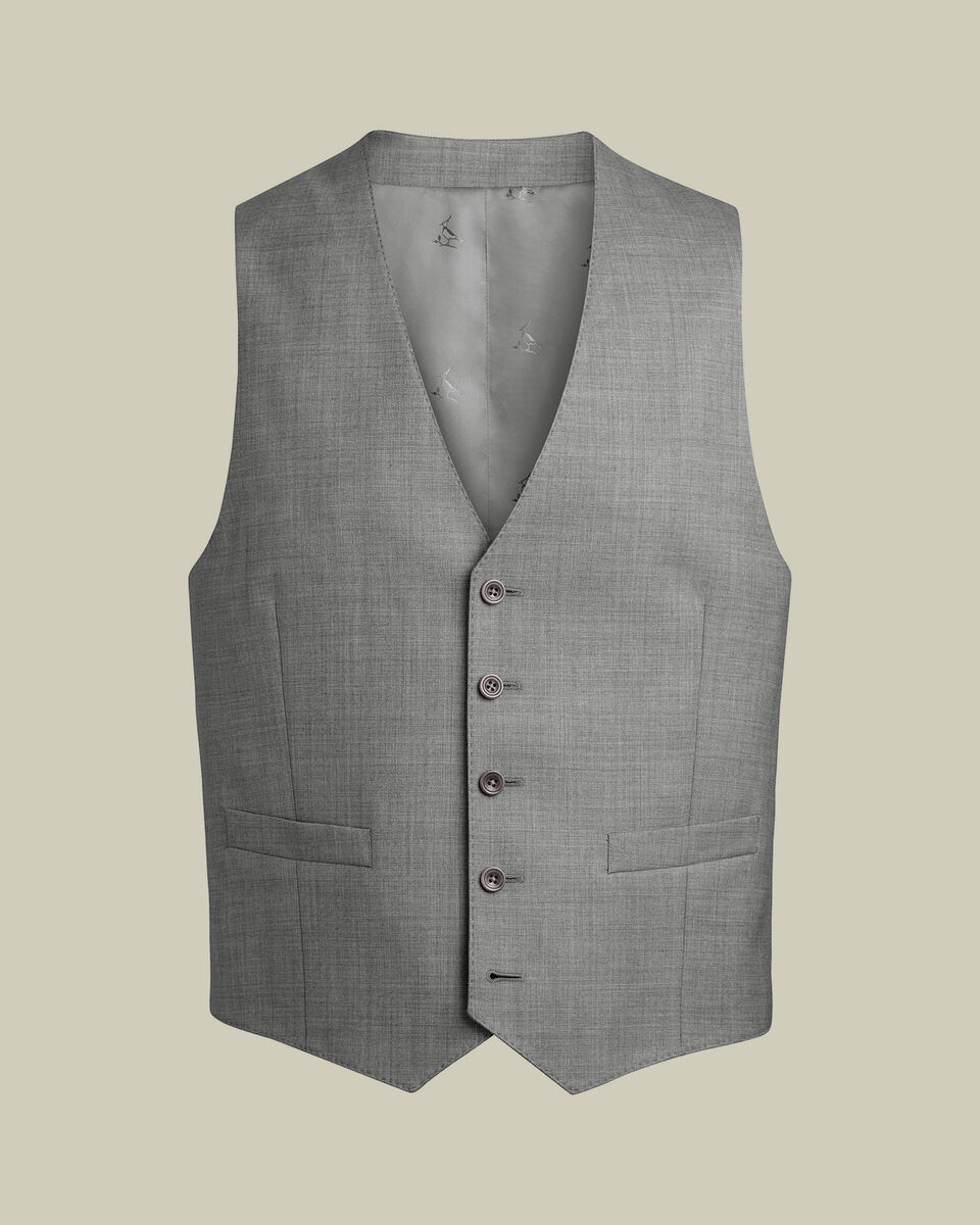 Ultimate Performance Sharkskin Suit Vest - Gray