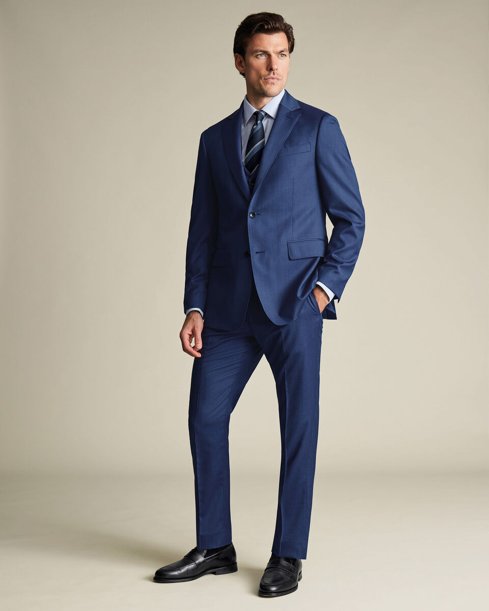 Ultimate Performance Sharkskin Suit Vest - Royal Blue Secondary image