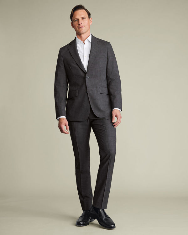 Ultimate Performance Prince of Wales Suit Jacket – Gray