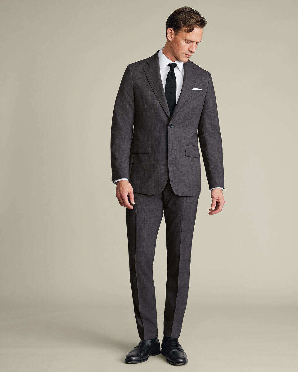 Ultimate Performance Prince of Wales Suit Jacket – Gray
