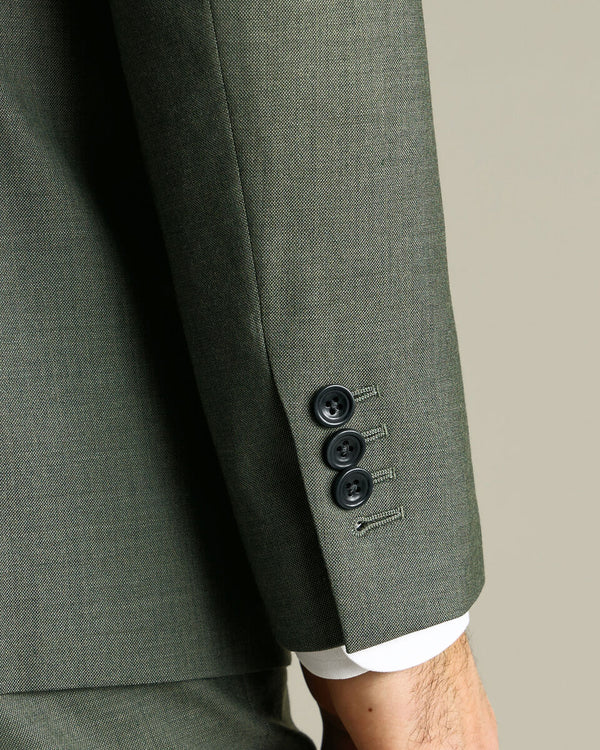 Ultimate Performance Sharkskin Suit Jacket – Sage Green