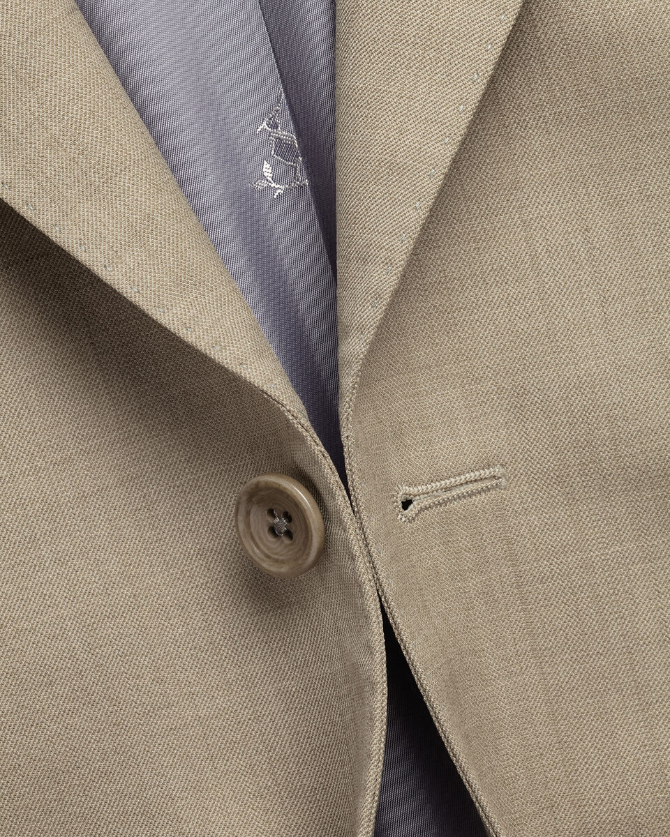 Ultimate Performance Sharkskin Suit Jacket – Taupe