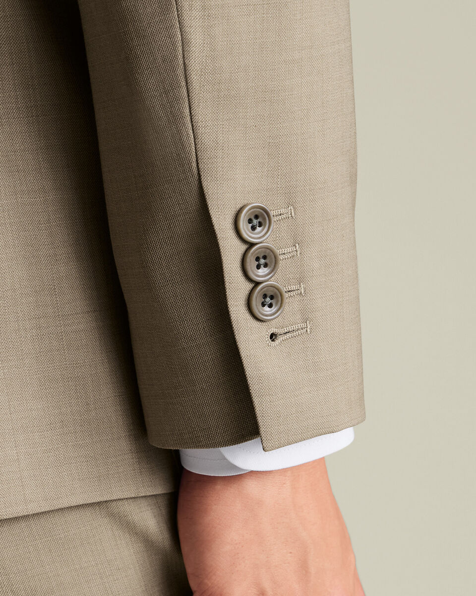 Ultimate Performance Sharkskin Suit Jacket – Taupe