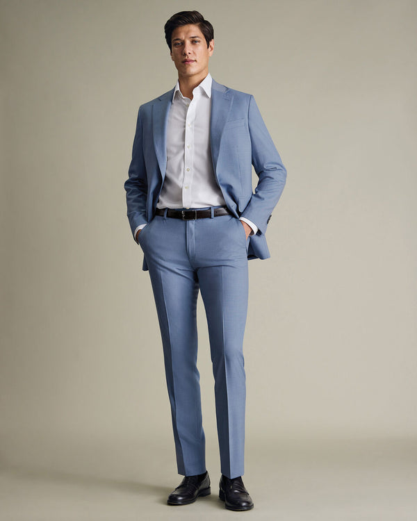 Ultimate Performance Sharkskin Suit Pants – Light Blue