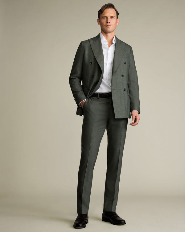 Ultimate Performance Sharkskin Suit Pants – Sage Green
