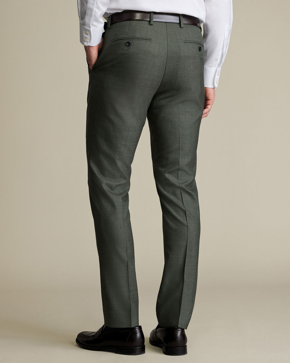 Ultimate Performance Sharkskin Suit Pants – Sage Green Secondary image