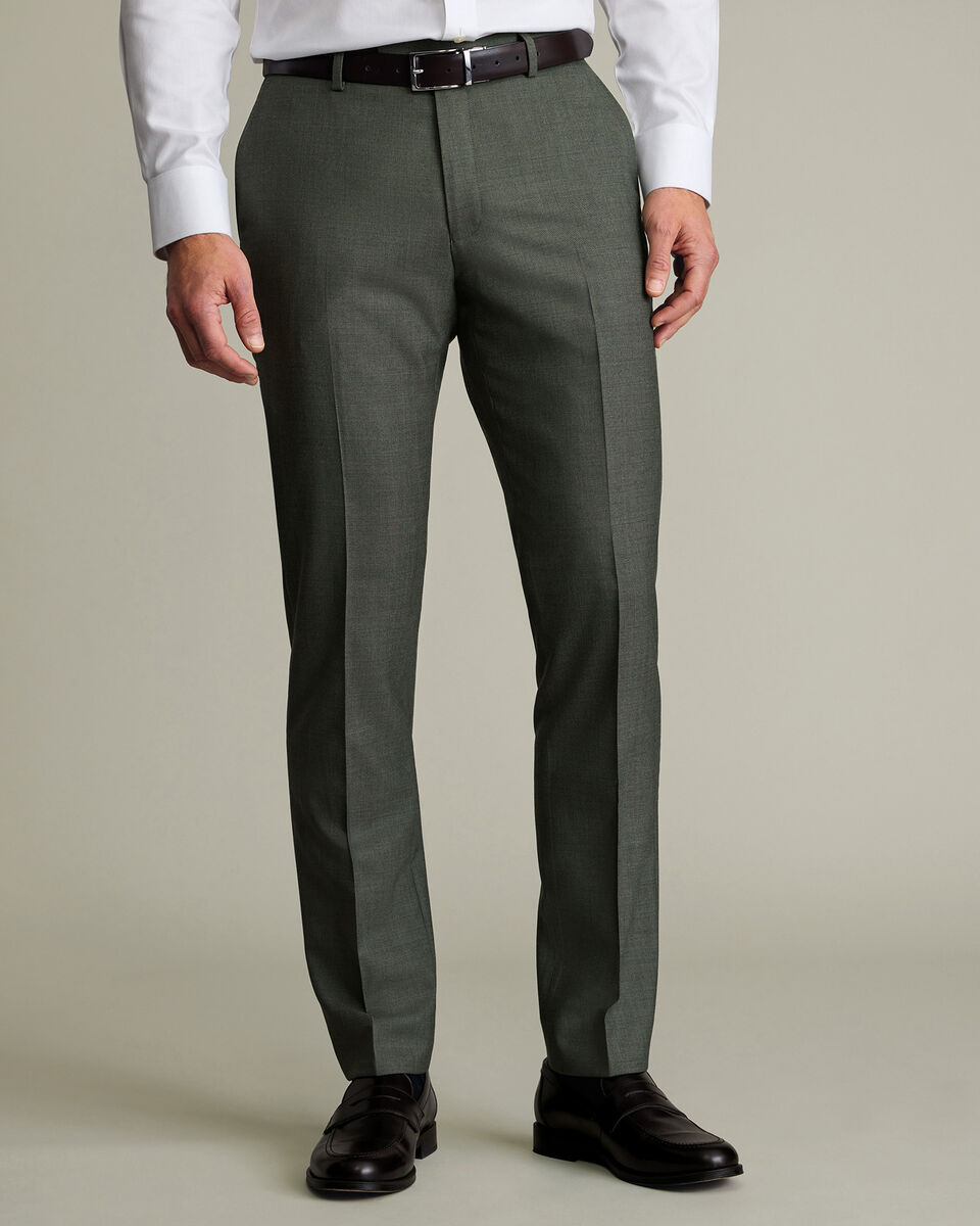 Ultimate Performance Sharkskin Suit Pants – Sage Green Main image