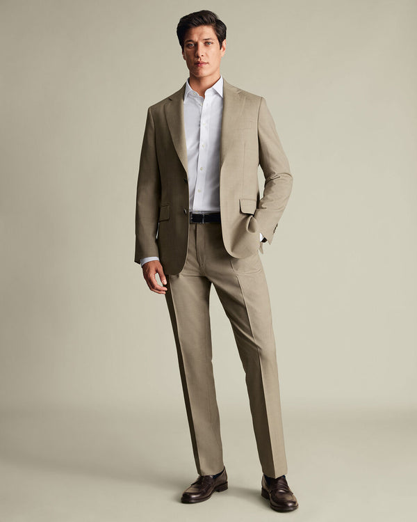 Ultimate Performance Sharkskin Suit Pants – Taupe