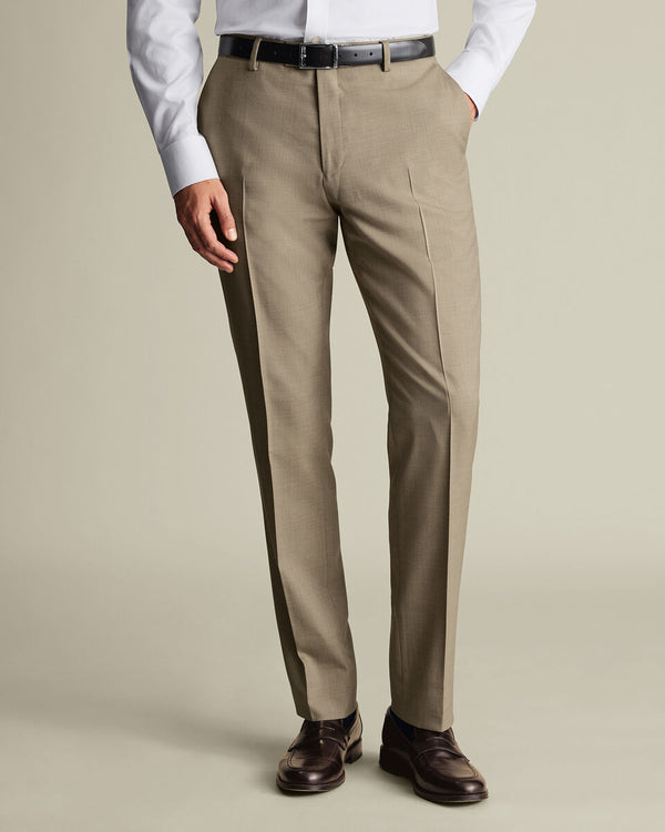 Ultimate Performance Sharkskin Suit Pants – Taupe