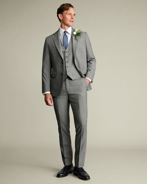 Ultimate Performance Sharkskin Suit Jacket – Gray