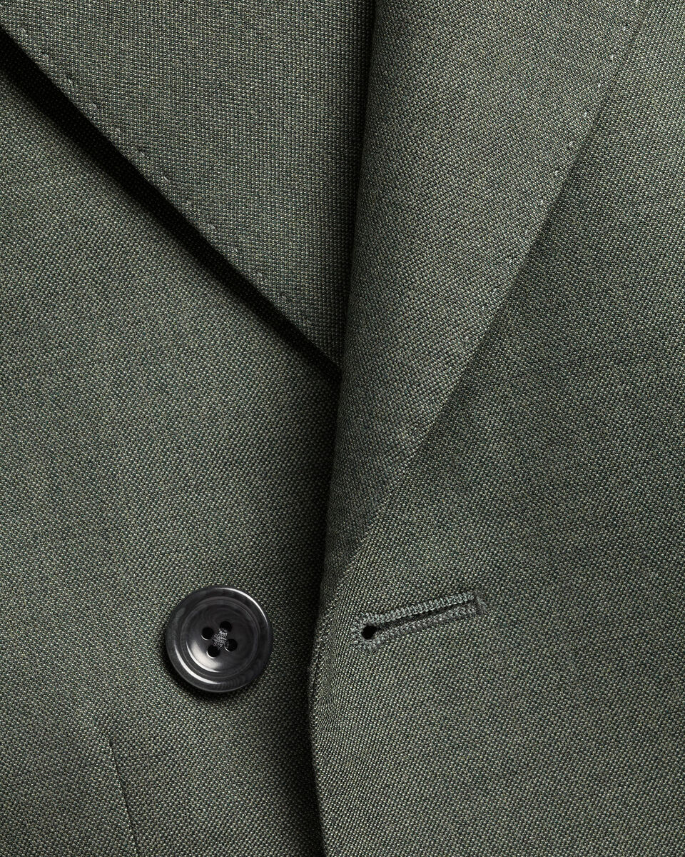 Double Breasted Ultimate Performance Sharkskin Suit Jacket – Sage Green