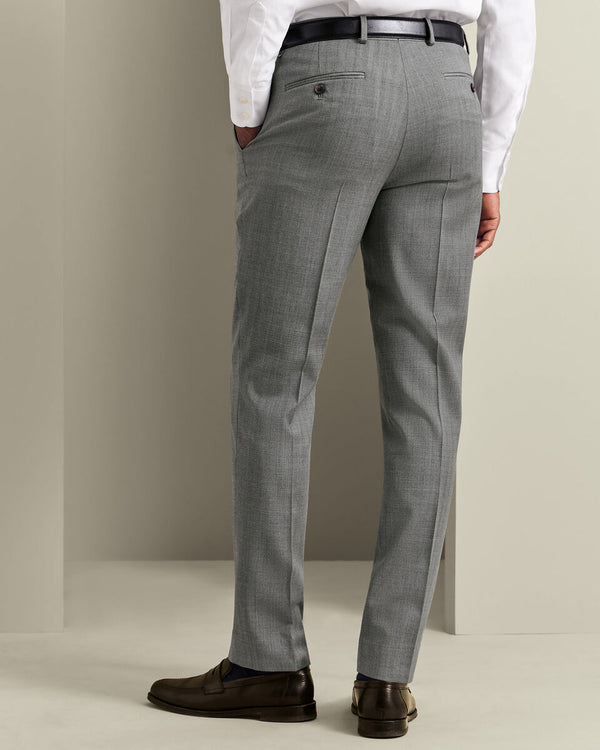 Ultimate Performance Herringbone Suit Pants - Grey