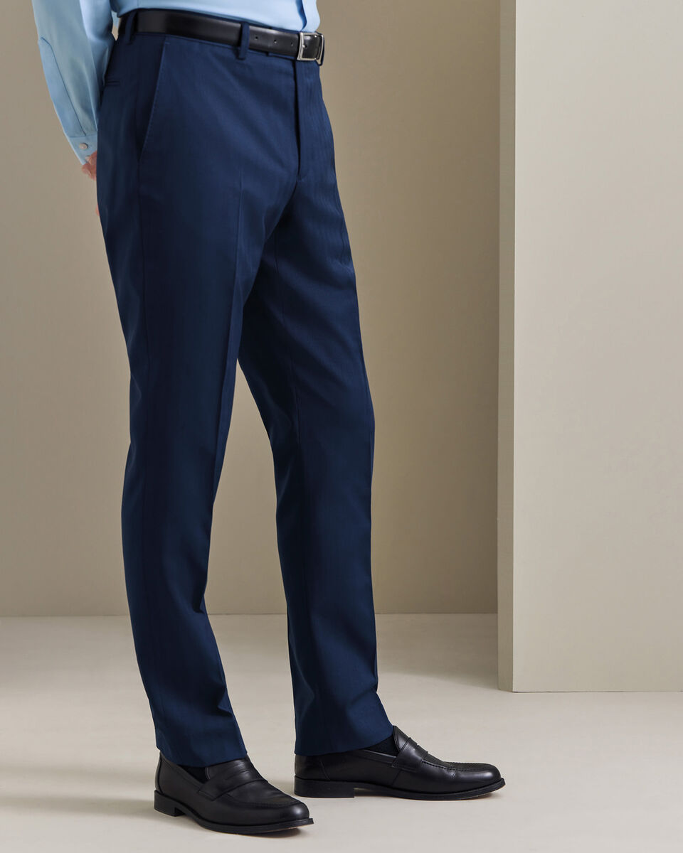 Ultimate Performance Herringbone Suit Pants - Royal Blue Main image