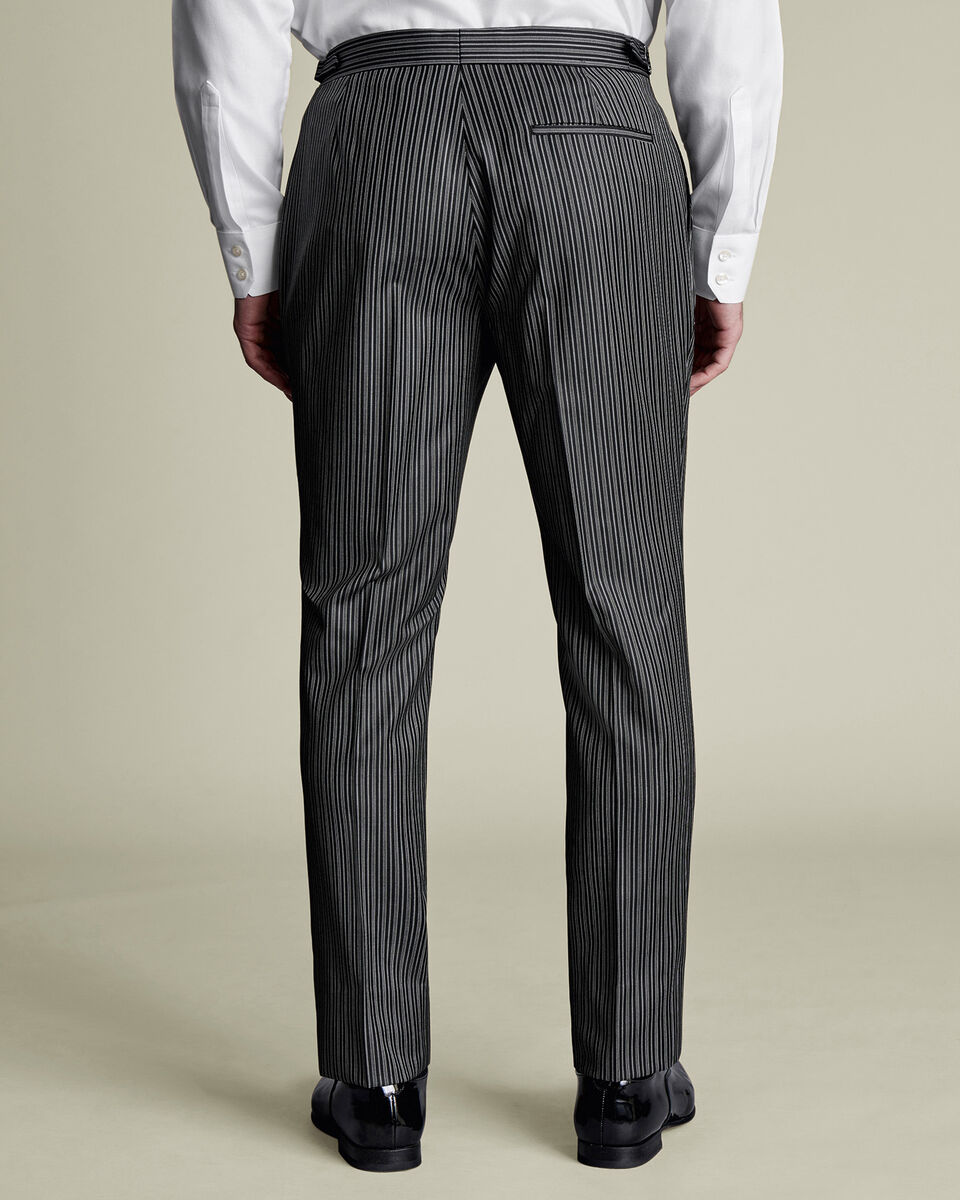 Stripe Morning Suit Pants - Black Secondary image