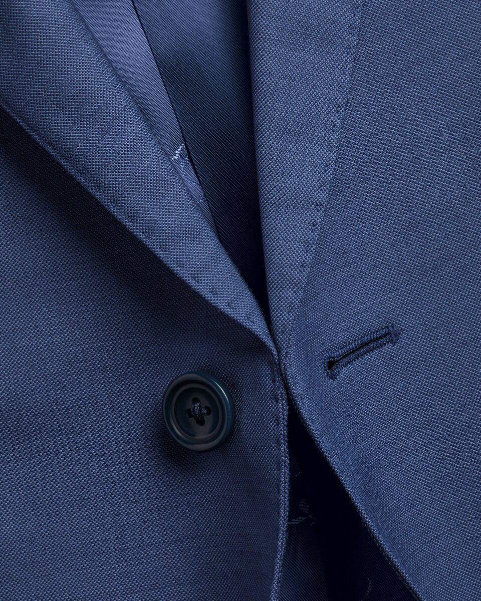 Ultimate Performance Sharkskin Suit Jacket - Indigo Blue
