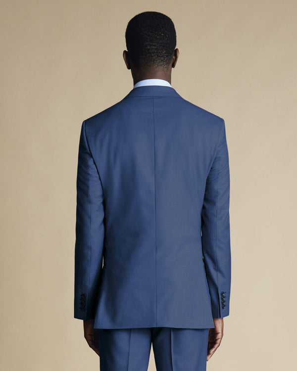 Ultimate Performance Sharkskin Suit Jacket - Indigo Blue