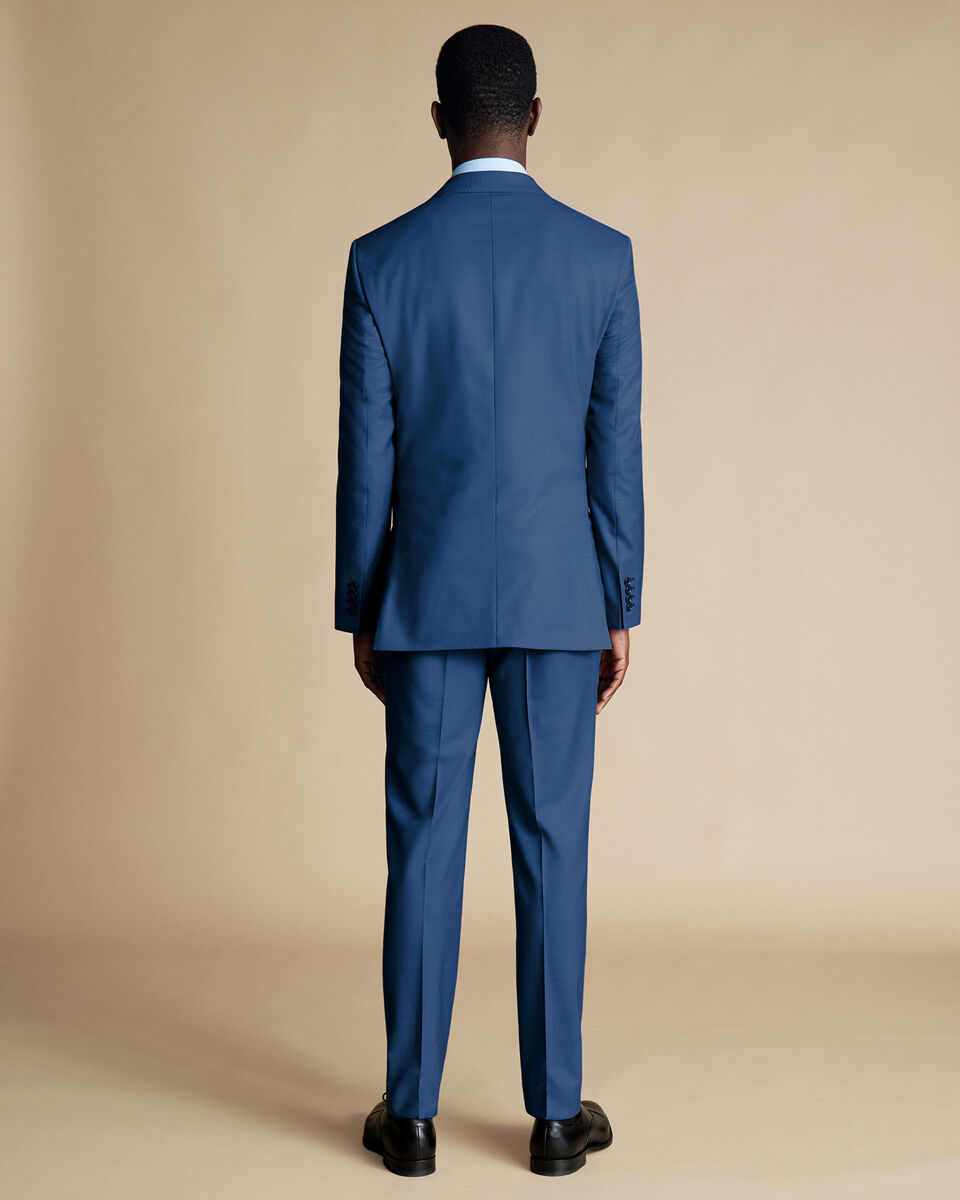 Ultimate Performance Sharkskin Suit Jacket - Indigo Blue