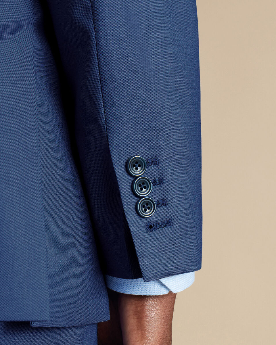 Ultimate Performance Sharkskin Suit Jacket - Indigo Blue