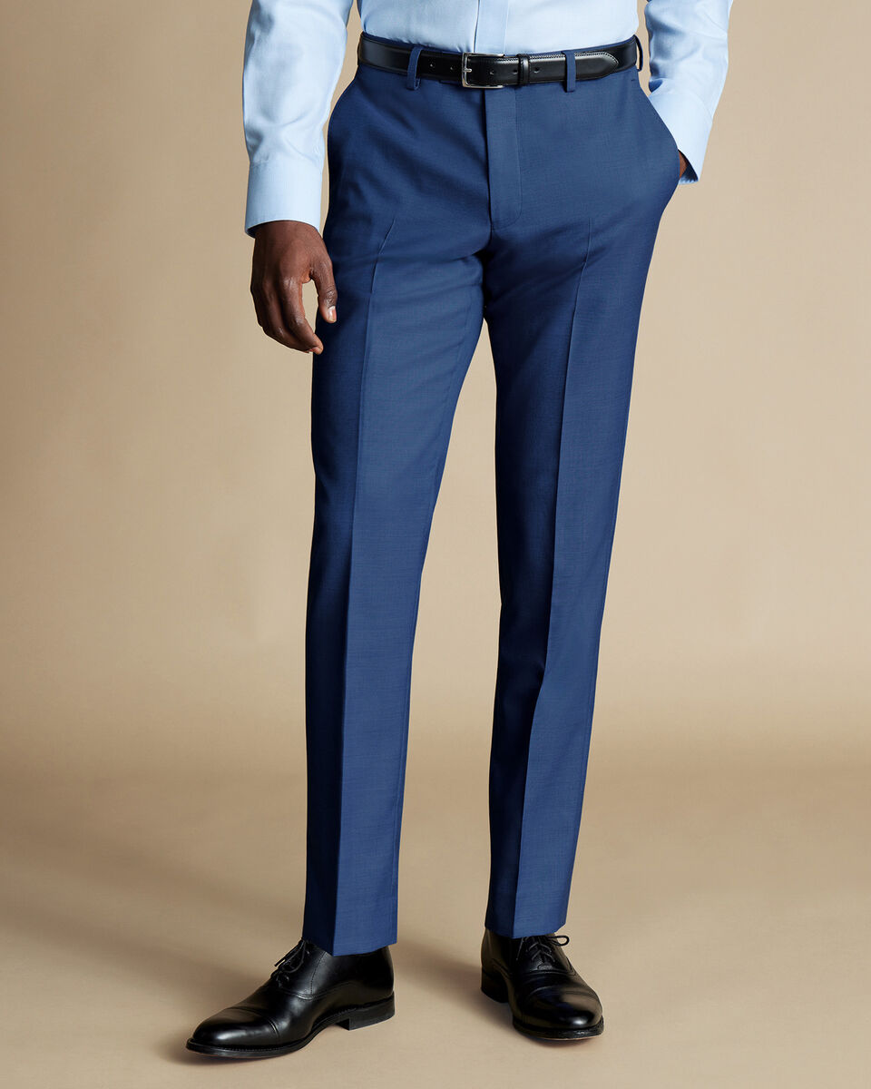 Ultimate Performance Sharkskin Suit Pants - Indigo Blue Main image