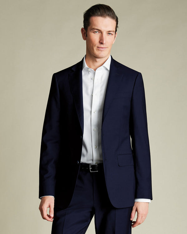 Italian Suit Jacket - Dark Navy